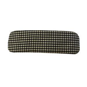 Black & White Checked Hair Barrette
